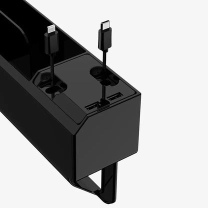 Car Interior Accessories Auto Crevice Gear Seat Storage Box Cup Holder Organizer with Dual USB Plug Charger Car Gap Storage Box